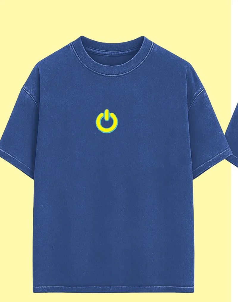 BCM Stonewash T-Shirt — Upgraded Grace OS — Blue — front